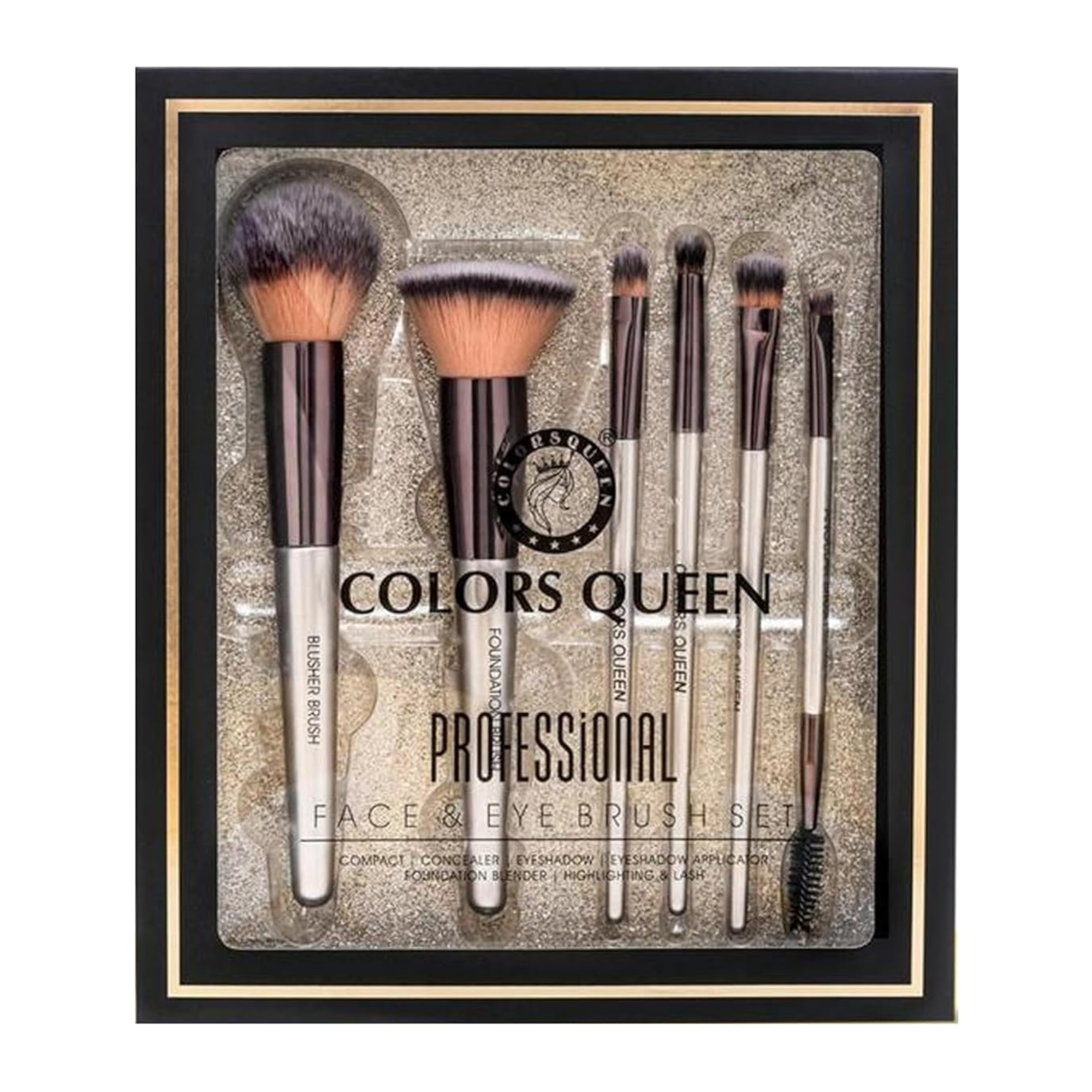 Colors Queen Professional Face & Eye Makeup Brush...